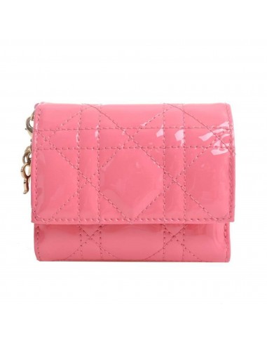 Christian Dior Tri-fold Wallet Womens Patent Leather Wallet (tri-fold) Pink les muscles