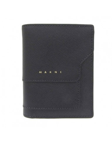 Marni Womens Leather Wallet (bi-fold) Black france