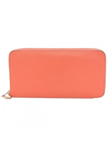 Hermes Silkin Womens Epsom Leather Long Wallet (bi-fold) Rose Pink Paris Déstockage Promo