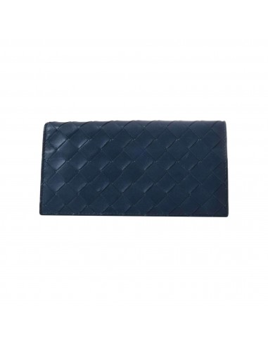 Bottega Veneta Intrecciato Womens Intrecciato Long Wallet (bi-fold) Navy l'achat 