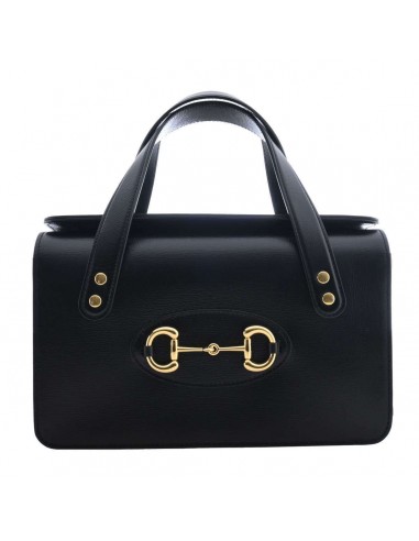 Gucci Horsebit Womens Leather Handbag Black Faites des économies