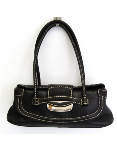 Tods Womens Leather Handbag Black les ligaments