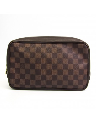 Louis Vuitton Damier Trousse Toilette N47623 Womens Pouch Ebene Pour