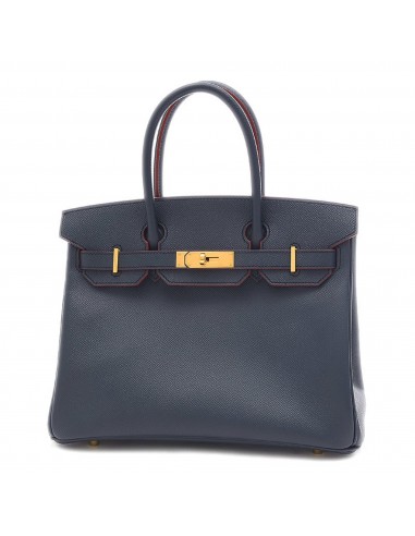 Hermes Birkin 30 Epsom Leather Handbag Blue Indigo Rouge H Les magasins à Paris et en Île-de-France