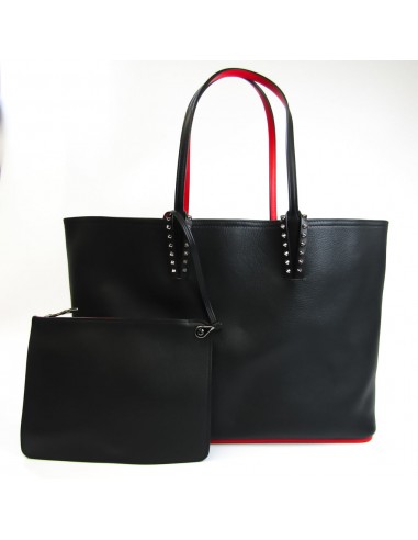 Christian Louboutin Cabata Mens Leather Tote Bag BlackRed Color En savoir plus