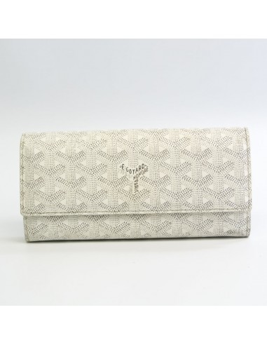 Goyard Varenne LeatherCanvas Long Wallet (bi-fold) White vente chaude votre 