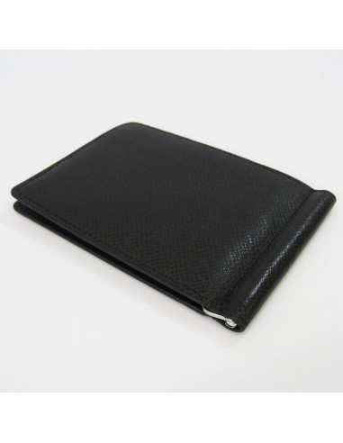 Louis Vuitton Taiga PORTEFEUILLE PINCE With Money Clip M62978 Mens Taiga Leather Bill Wallet (bi-fold) Noir pas cher