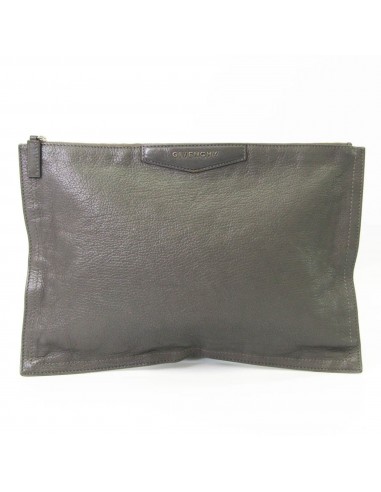 Givenchy Antigona BC06822012 Unisex Leather Clutch Bag Gray Vous souhaitez 