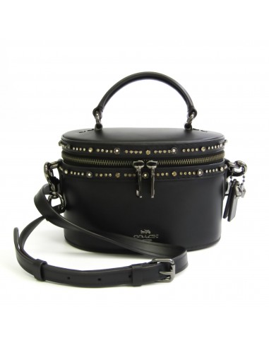 Coach Selena Gomez Vanity 39292 Women's Leather Handbag,Shoulder Bag Black offre 