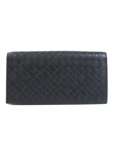 Bottega Veneta Intrecciato Men's Leather Long Wallet (bi-fold) Dark Navy,Purple Comment ça marche