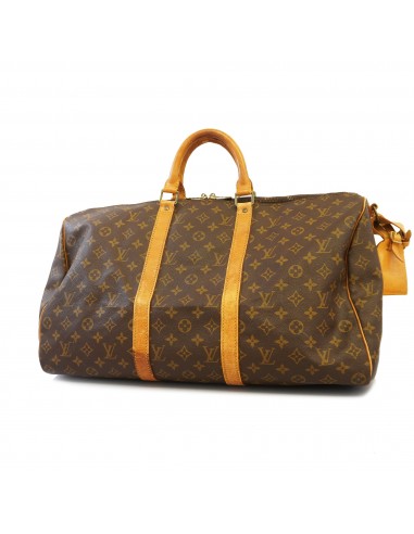 Auth Louis Vuitton Boston Bag Monogram Keepall Bandolier 50 M41416 Unisex rembourrage situé sous