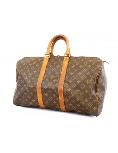 Auth Louis Vuitton Boston Bag Monogram Keepol 45 M41428 Unisex d'Europe débarque