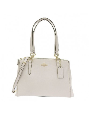 Coach Womens Leather Handbag White à prix réduit toute l'année