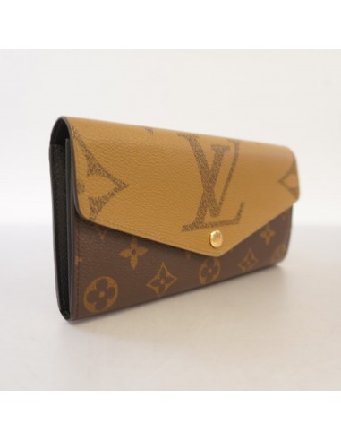 Auth Louis Vuitton Bi-Fold Wallet Monogram Reverse Portofeuil Sara M80726 votre