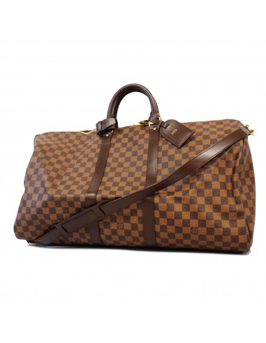 Auth Louis Vuitton Boston Bag Damier Keepall Bandolier 55 N41414 Unisex les ligaments