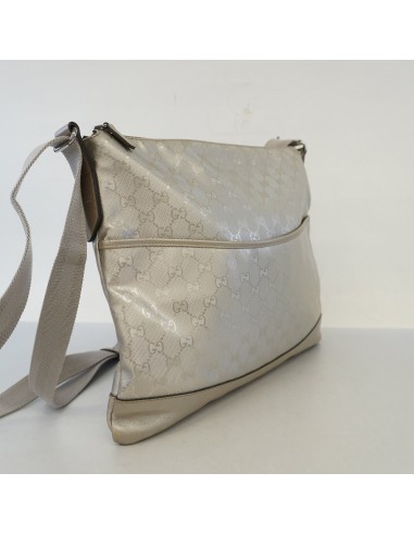 Auth Gucci Shoulder Bag 374411 Womens GG Imprim Shoulder Bag Silver Dans la société mordern