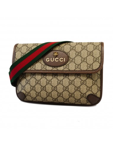 Auth Gucci Sherry Line Waist Bag 493930 Womens GG Supreme Fanny PackSling Bag hantent personnes