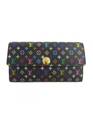 Louis Vuitton Womens Monogram Multicolore Long Wallet (bi-fold) Noir france