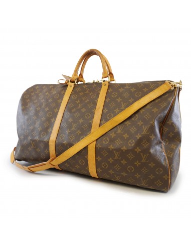 Auth Louis Vuitton Boston Bag Monogram Keepall Bandolier 60 M41412 Unisex paiement sécurisé