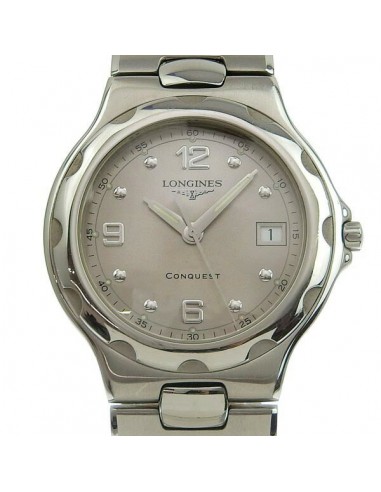 Longines Conquest Quartz Stainless Steel Mens Watch la livraison gratuite