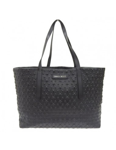 Jimmy Choo Womens Leather Tote Bag Black pas cher 