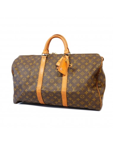 Auth Louis Vuitton Monogram Keepol 50 M41426 MenWomenUnisex Boston Bag offre 