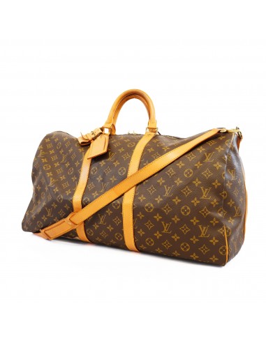 Auth Louis Vuitton Monogram Keepol Band Lier 55 M41414 Unisex Boston Bag Paris Déstockage Promo