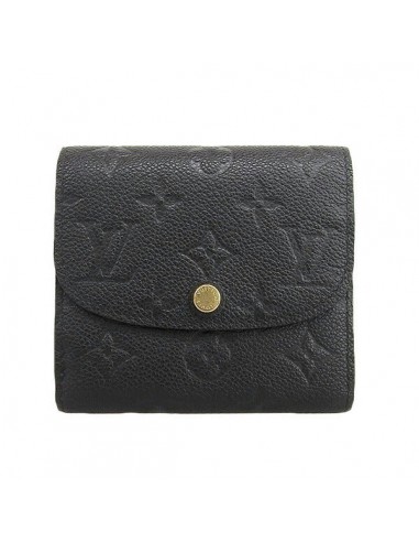 Louis Vuitton Empreinte Womens Monogram Empreinte Wallet (tri-fold) Black français