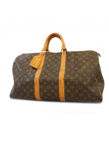 Auth Louis Vuitton Boston Bag Monogram Keepol 50 M41426 Unisex les muscles