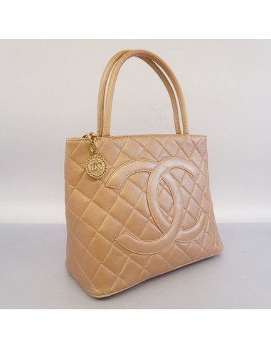 Auth Chanel Reprint Tote Womens Leather Tote Bag Pink Beige Venez acheter