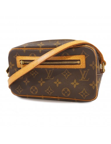 Auth Louis Vuitton Monogram Pochette Shite M51183 Womens Shoulder Bag de l' environnement