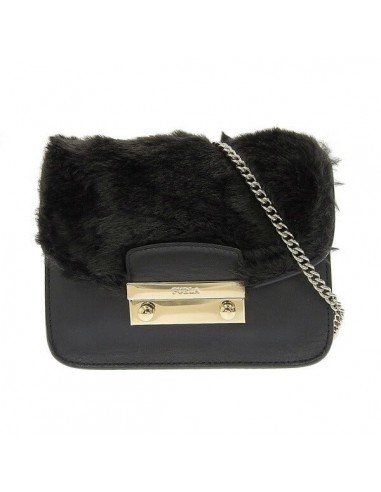 Furla Womens FurLeather Shoulder Bag Black Le MVP de beaucoup