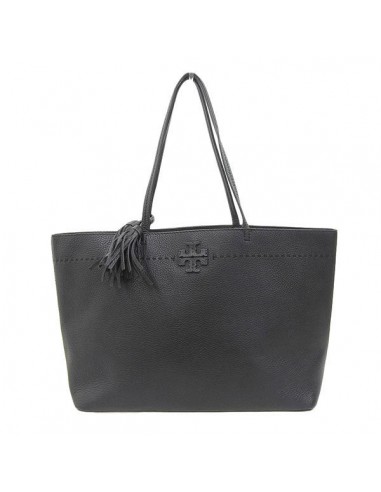 Tory Burch Womens Leather Tote Bag Black shop