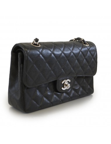 Auth Chanel Shoulder Bag Matrasse W Flap W Chain Caviar Skin Black Silver Metal Jusqu'à 80% De Réduction