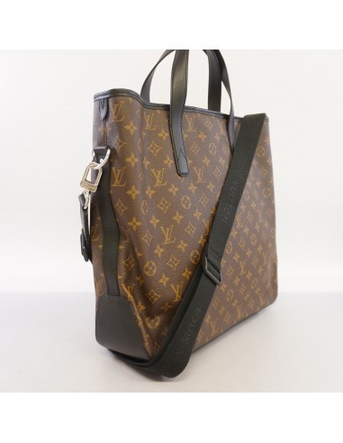 Auth Louis Vuitton Monogram Macassar 2Way Bag Davis M56708 Mens Shoulder BagTote Bag est présent 