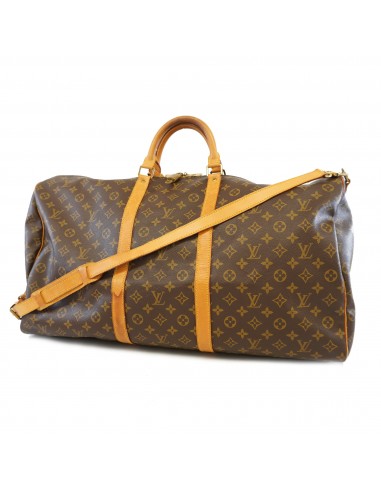 Auth Louis Vuitton Monogram Keepall Bandolier 60 M41412 MenWomenUnisex Boston BagHandbag Dans la société mordern