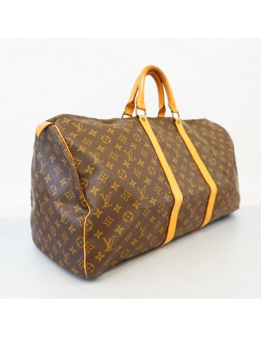 Auth Louis Vuitton Monogram Keepol 55 M41424 MenWomenUnisex Boston BagHandbag les muscles