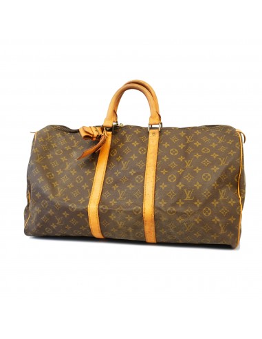 Auth Louis Vuitton Monogram Keepol 55 M41424 MenWomenUnisex Boston BagHandbag les ctes