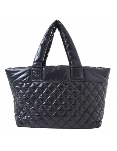 Chanel Womens Nylon Shoulder BagTote Bag Black Amélioration de cerveau avec