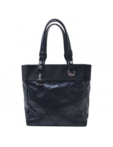 Chanel Paris Biarritz Womens Leather Tote Bag Black du meilleur 