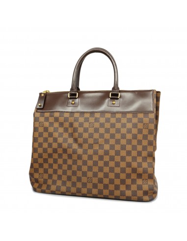 Auth Louis Vuitton Damier Greenwich PM N41165 MenWomenUnisex Boston Bag 2024