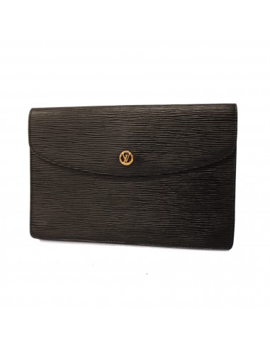 Auth Louis Vuitton Epi Montaigne M52662 Womens Clutch Bag Noir Venez acheter