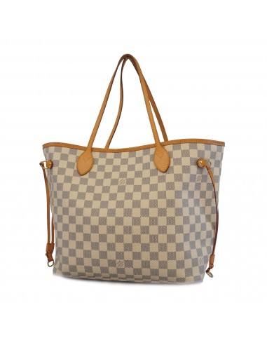 Auth Louis Vuitton Damier Azur Neverfull MM N51107 Womens Tote Bag paiement sécurisé