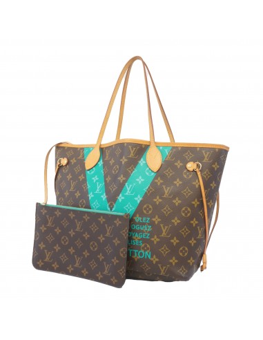 Auth Louis Vuitton Tote Bag Monogram Neverfull MM V Motif M41601 Turcoise vous aussi creer 