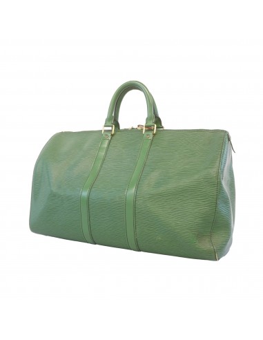 Auth Louis Vuitton Boston Bag Epi Keepol 45 M42974 Borneo Green Unisex les ligaments