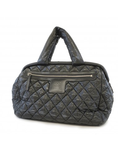 Auth Chanel Tote Bag Coco Cocoon Nylon Black Silver Metal Profitez des Offres !