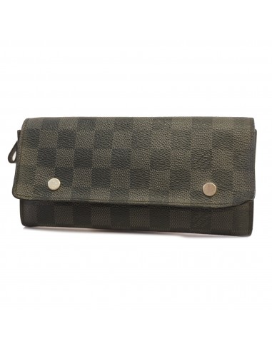 Auth Louis Vuitton Damier Graphite Portofeuil Ron Modable N63084 shop