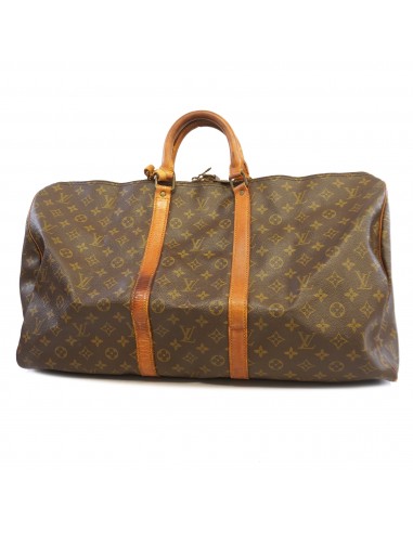 Auth Louis Vuitton Monogram Keepol 55 M41424 MenWomenUnisex Boston BagHandbag pour bénéficier 