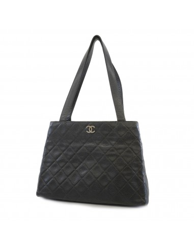 Auth Chanel Matelasse Tote Bag Womens Caviar Leather HandbagTote Bag Black pas cheres